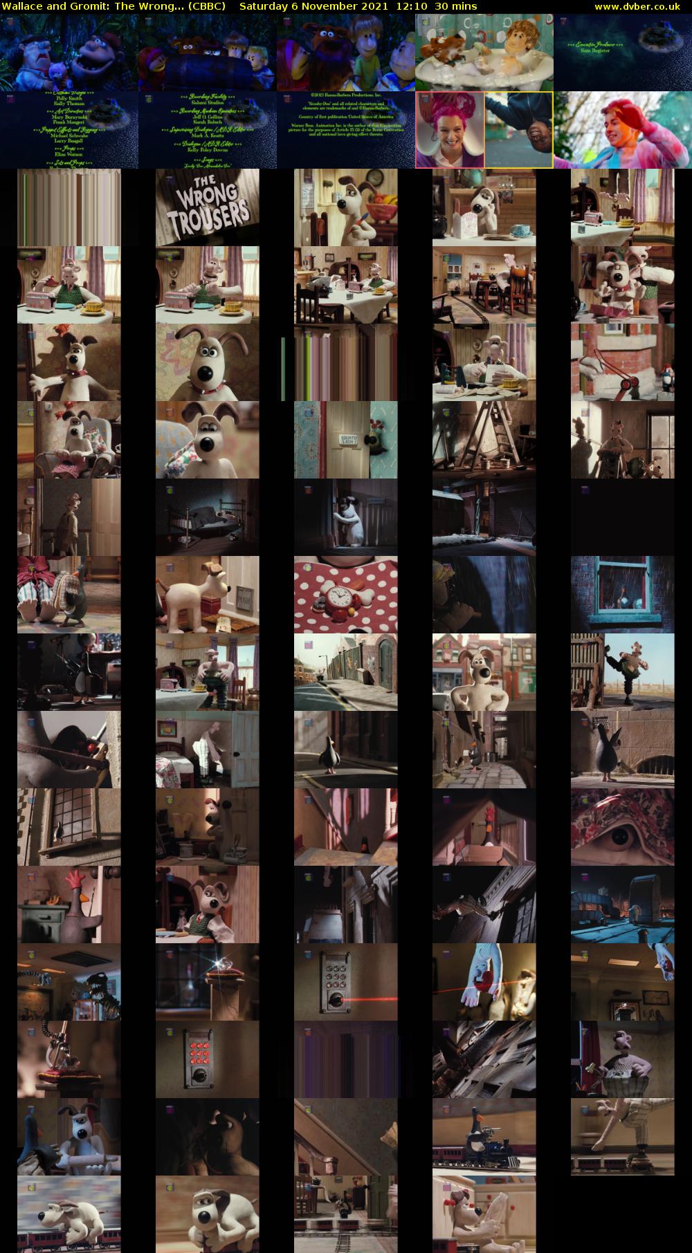 Wallace and Gromit: The Wrong... (CBBC) Saturday 6 November 2021 12:10 - 12:40
