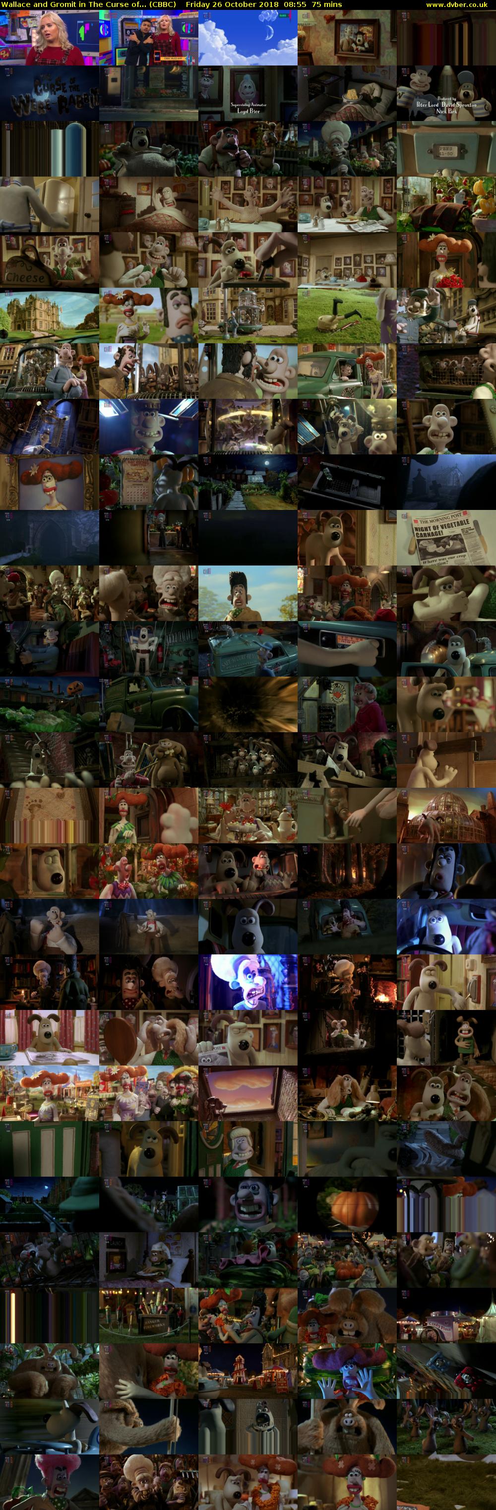 Wallace and Gromit in The Curse of... (CBBC) Friday 26 October 2018 08:55 - 10:10
