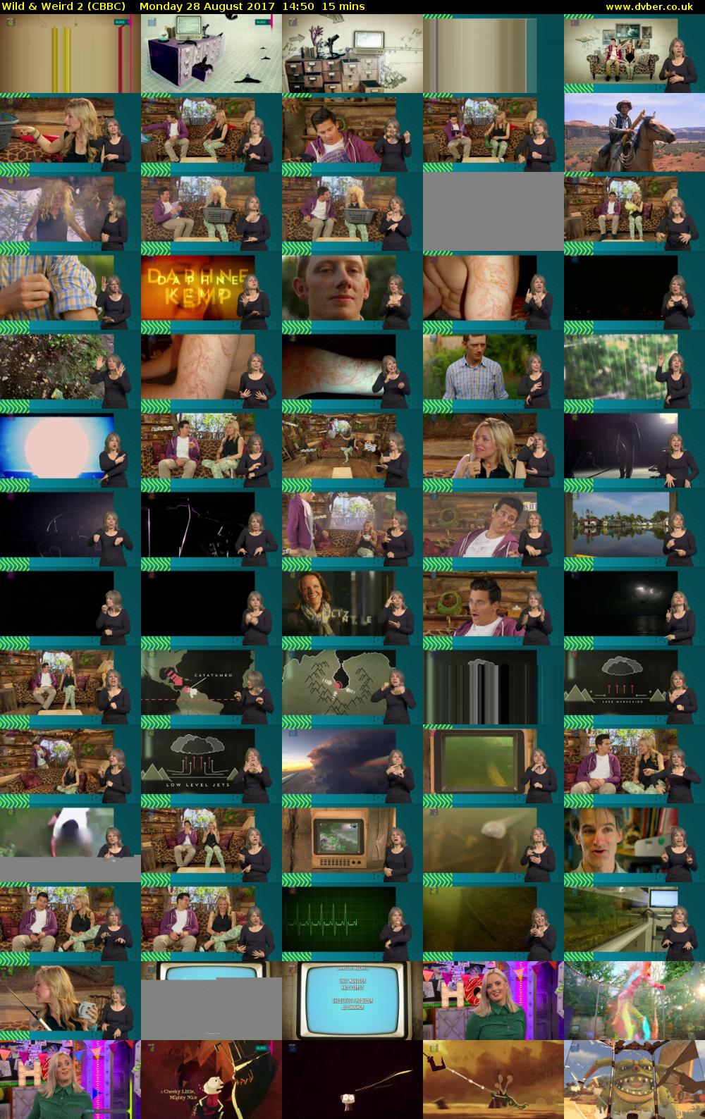 Wild & Weird 2 (CBBC) Monday 28 August 2017 14:50 - 15:05