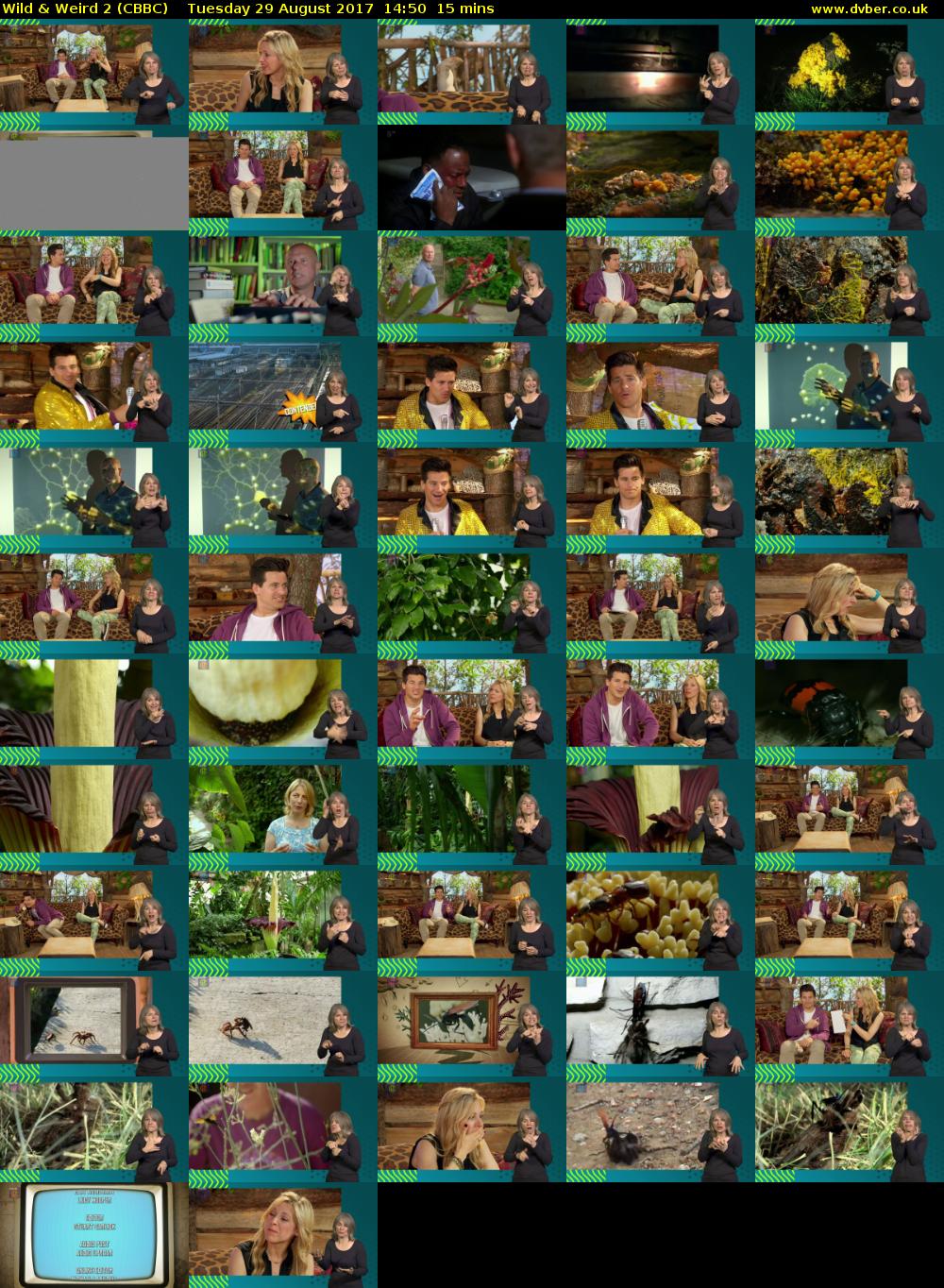 Wild & Weird 2 (CBBC) Tuesday 29 August 2017 14:50 - 15:05