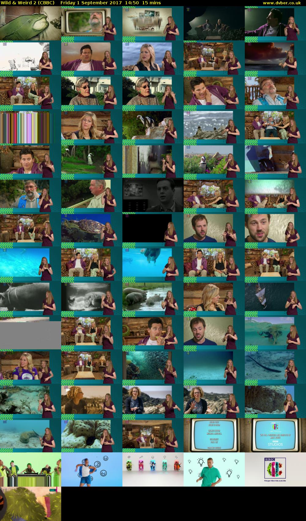 Wild & Weird 2 (CBBC) Friday 1 September 2017 14:50 - 15:05