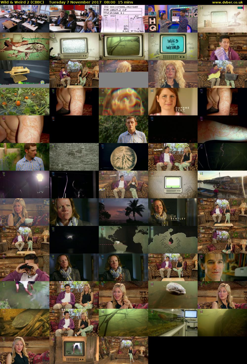 Wild & Weird 2 (CBBC) Tuesday 7 November 2017 08:00 - 08:15