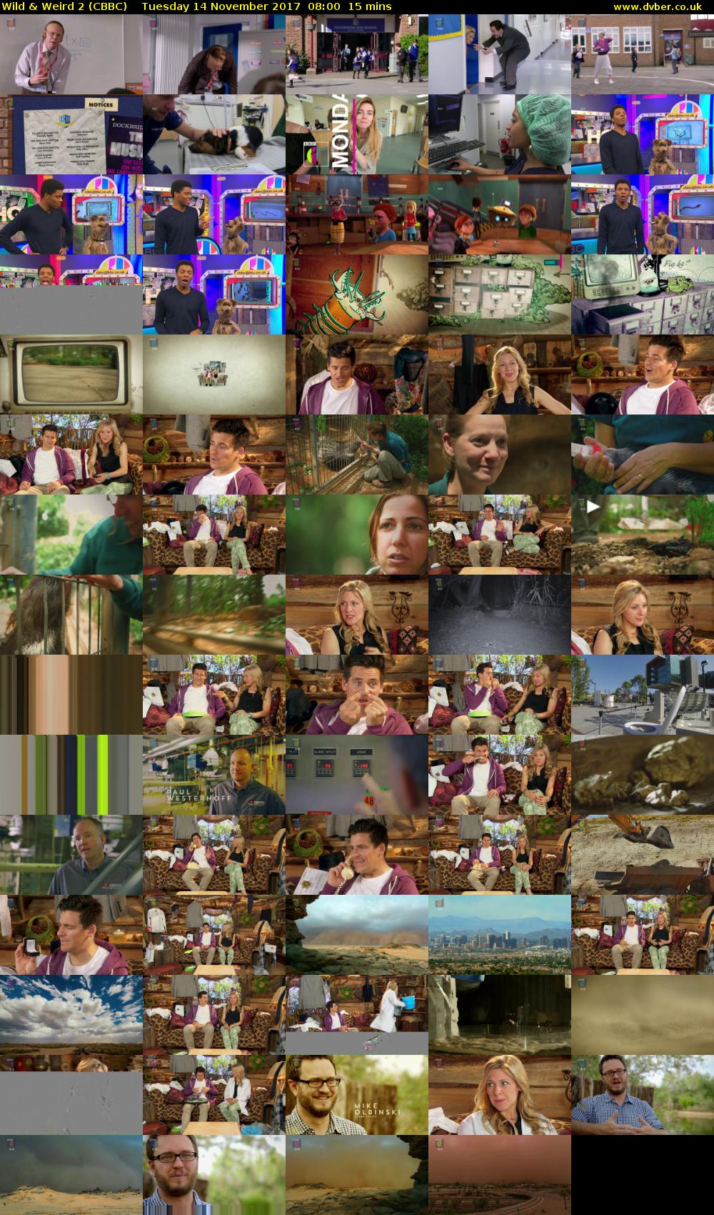 Wild & Weird 2 (CBBC) Tuesday 14 November 2017 08:00 - 08:15