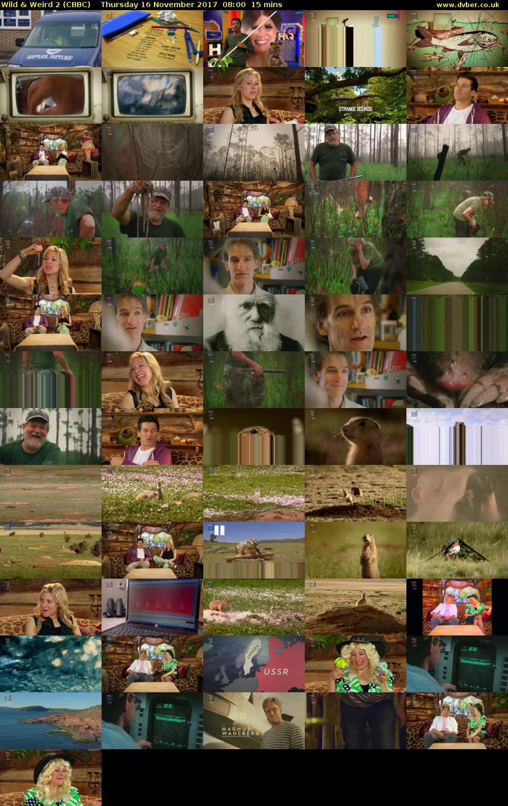 Wild & Weird 2 (CBBC) Thursday 16 November 2017 08:00 - 08:15