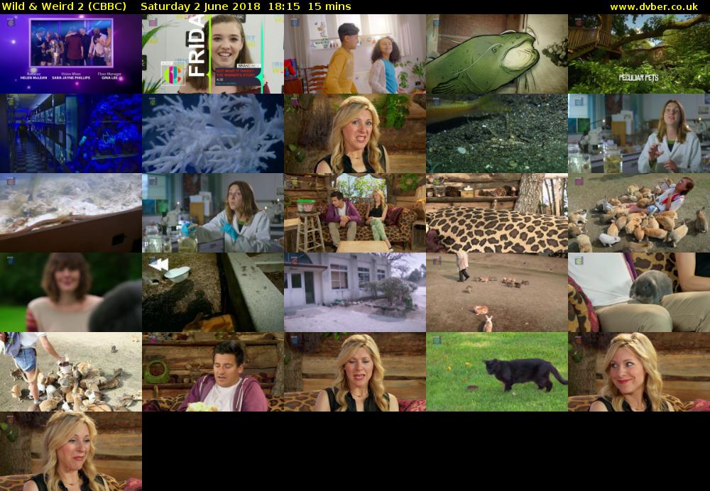 Wild & Weird 2 (CBBC) Saturday 2 June 2018 18:15 - 18:30