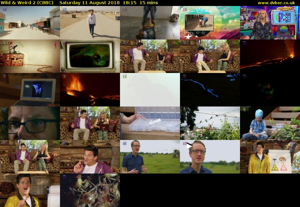 Wild & Weird 2 (CBBC) Saturday 11 August 2018 18:15 - 18:30