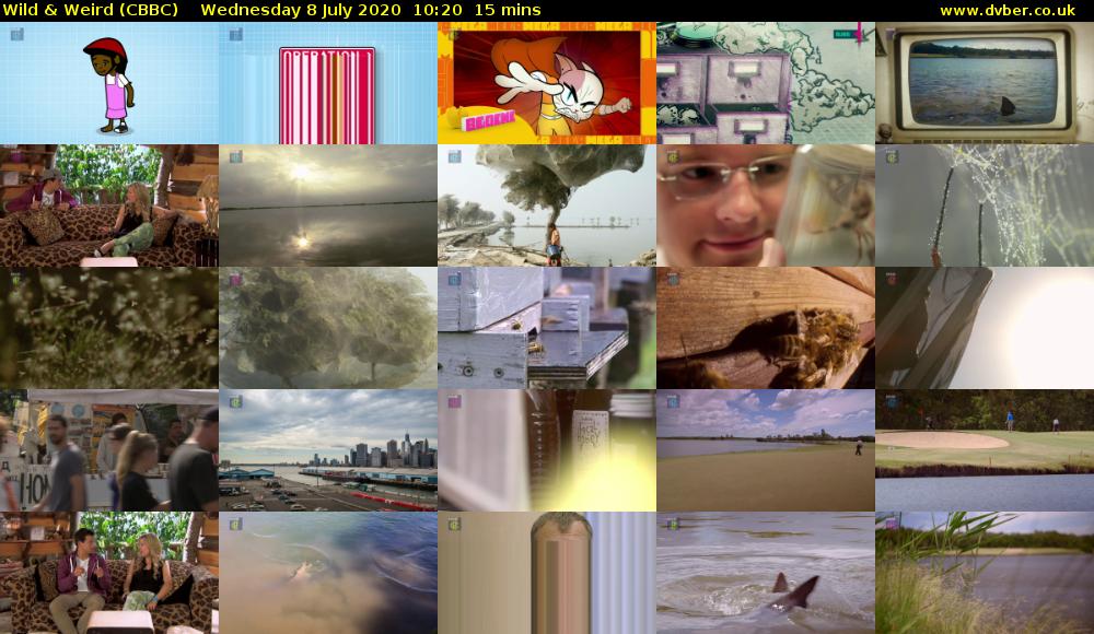 Wild & Weird (CBBC) Wednesday 8 July 2020 10:20 - 10:35
