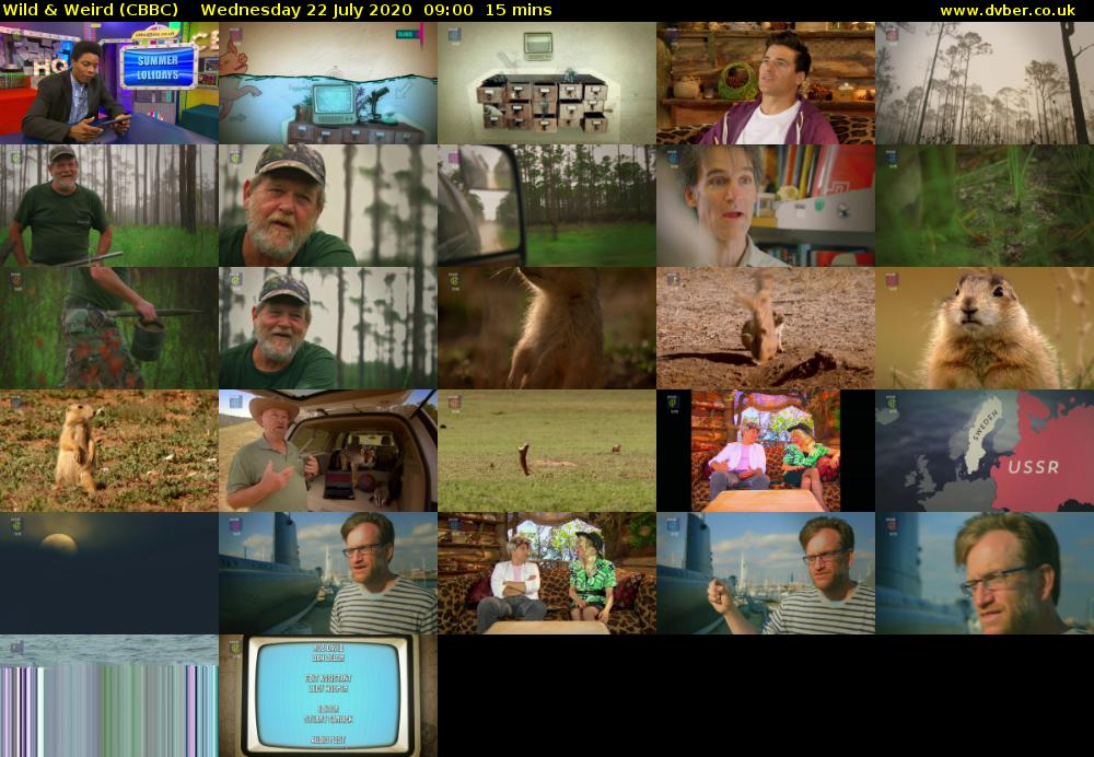 Wild & Weird (CBBC) Wednesday 22 July 2020 09:00 - 09:15