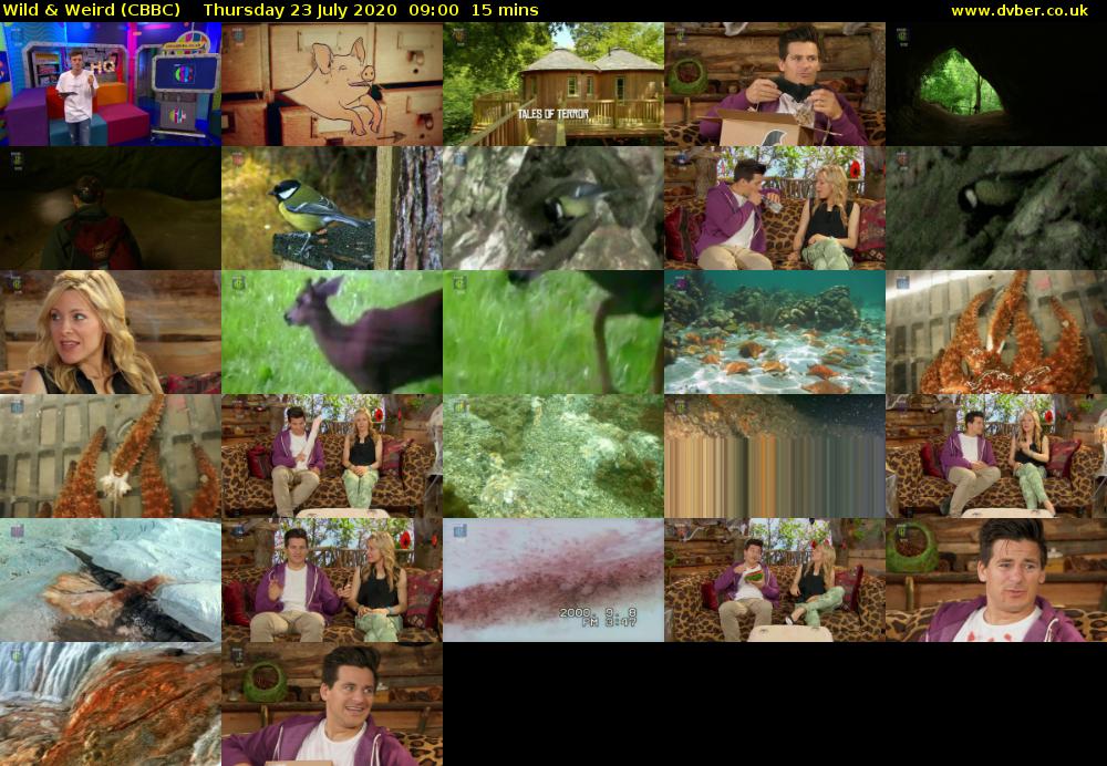 Wild & Weird (CBBC) Thursday 23 July 2020 09:00 - 09:15