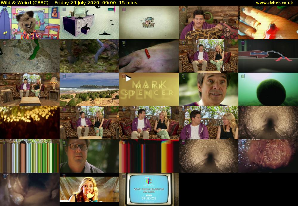 Wild & Weird (CBBC) Friday 24 July 2020 09:00 - 09:15