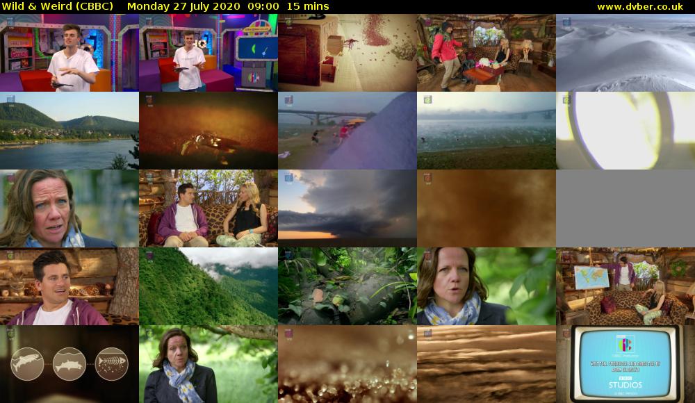 Wild & Weird (CBBC) Monday 27 July 2020 09:00 - 09:15
