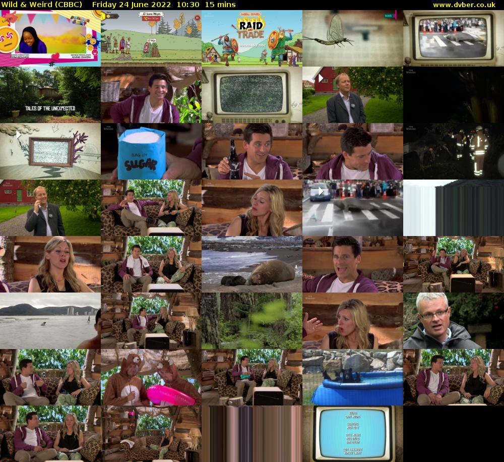 Wild & Weird (CBBC) Friday 24 June 2022 10:30 - 10:45