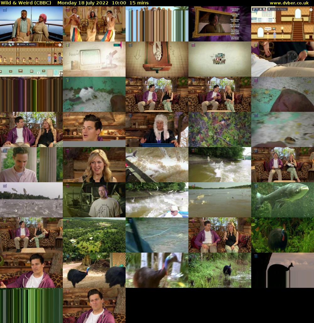 Wild & Weird (CBBC) Monday 18 July 2022 10:00 - 10:15