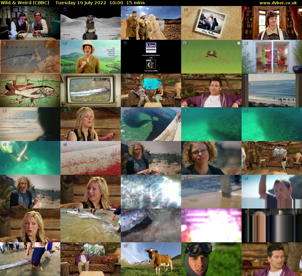 Wild & Weird (CBBC) Tuesday 19 July 2022 10:00 - 10:15
