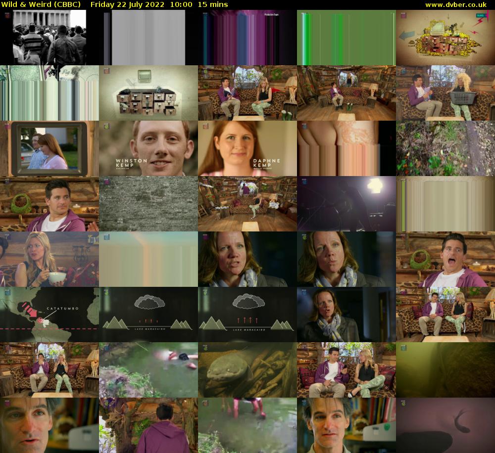 Wild & Weird (CBBC) Friday 22 July 2022 10:00 - 10:15