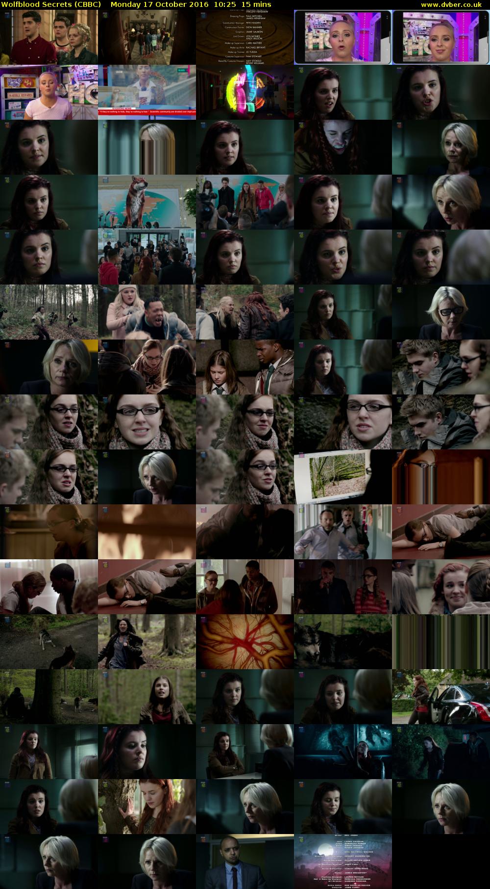 Wolfblood Secrets (CBBC) Monday 17 October 2016 10:25 - 10:40