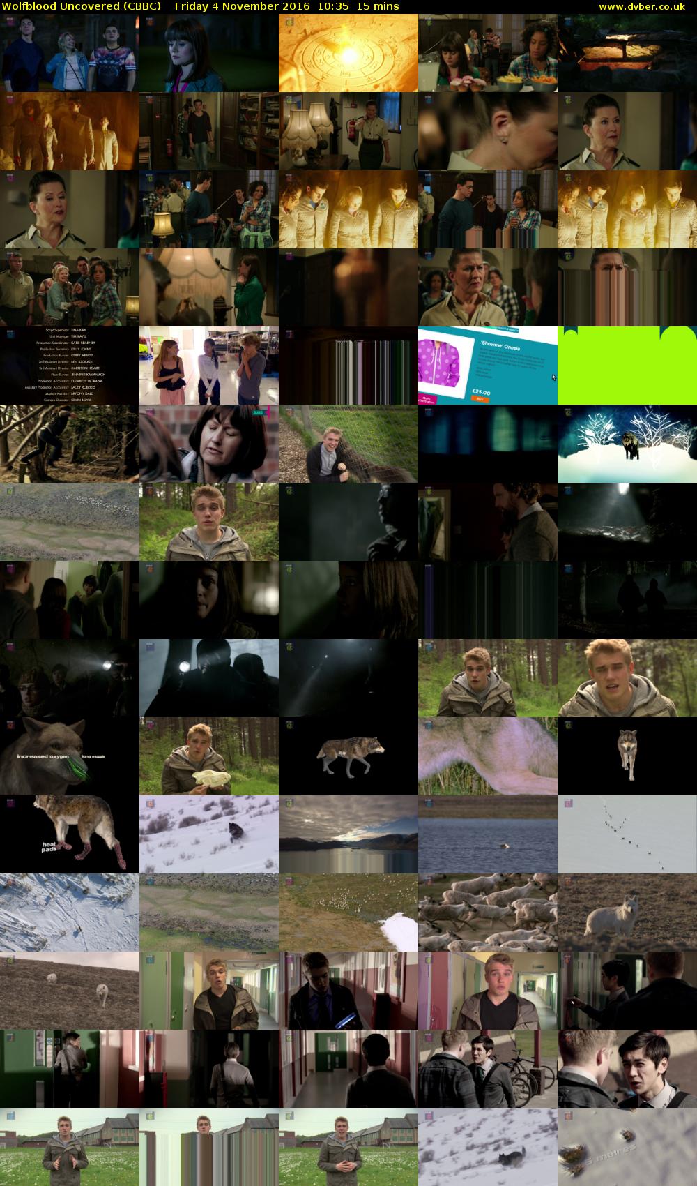 Wolfblood Uncovered (CBBC) Friday 4 November 2016 10:35 - 10:50