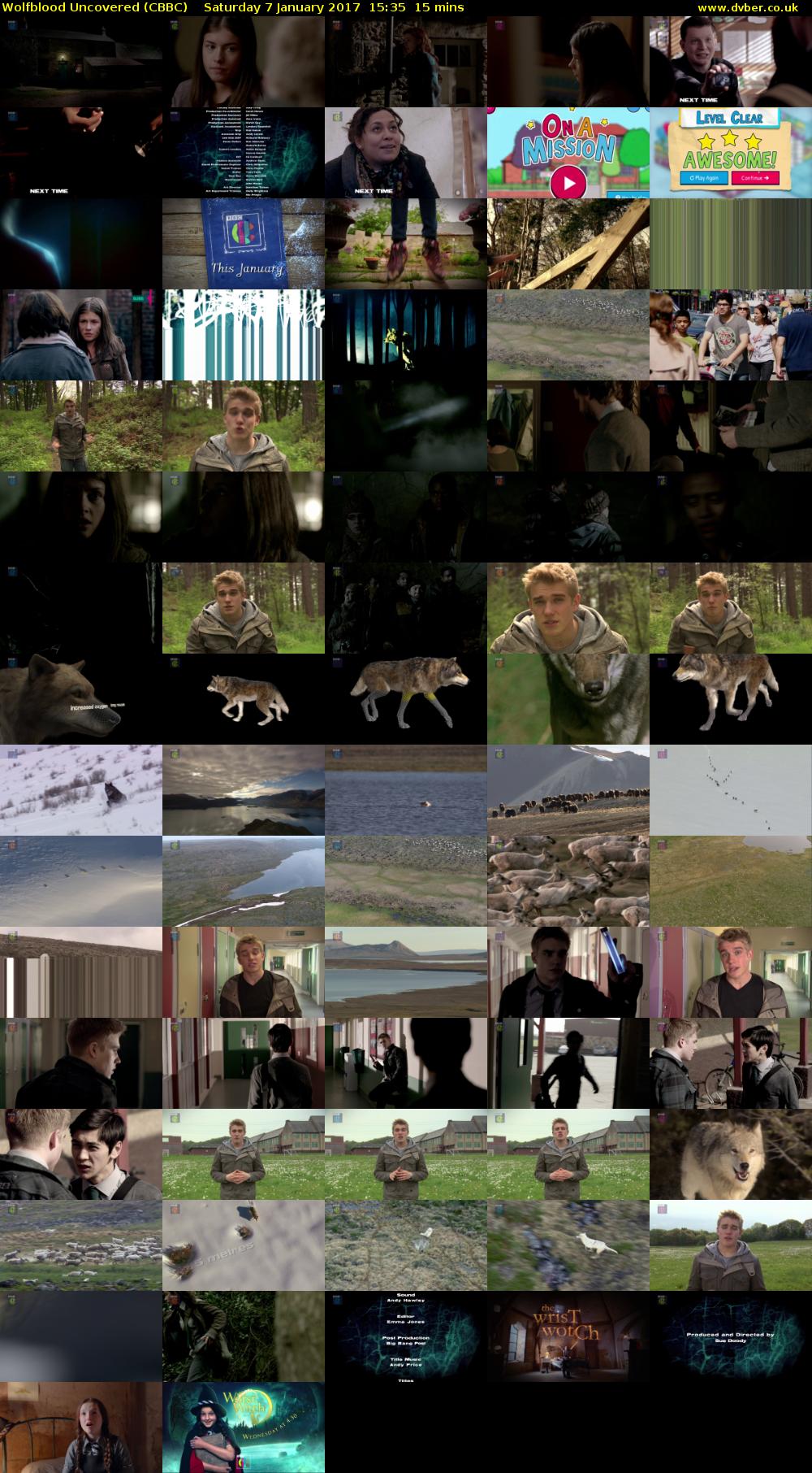 Wolfblood Uncovered (CBBC) Saturday 7 January 2017 15:35 - 15:50