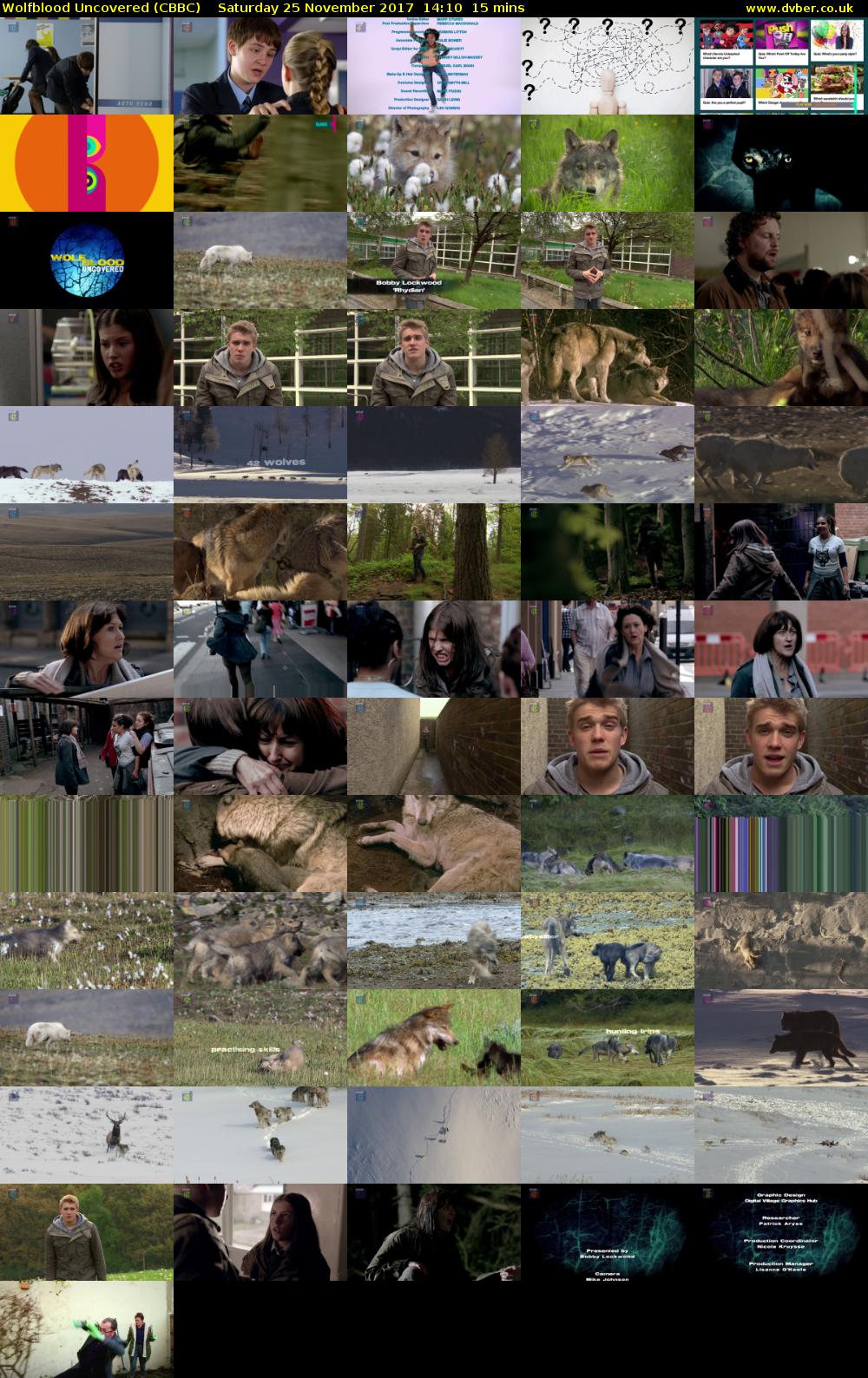 Wolfblood Uncovered (CBBC) Saturday 25 November 2017 14:10 - 14:25