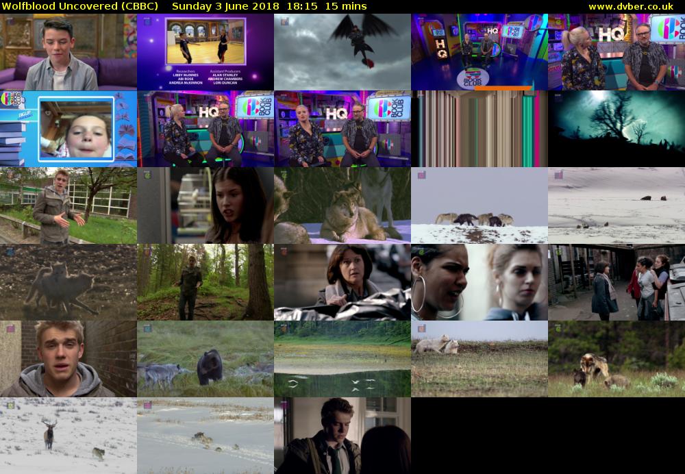Wolfblood Uncovered (CBBC) Sunday 3 June 2018 18:15 - 18:30