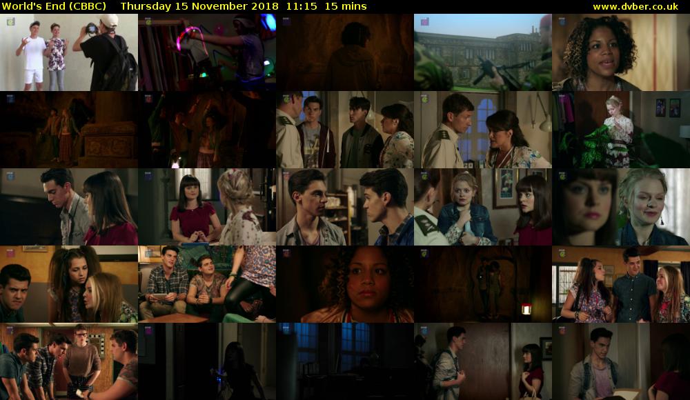 World's End (CBBC) Thursday 15 November 2018 11:15 - 11:30