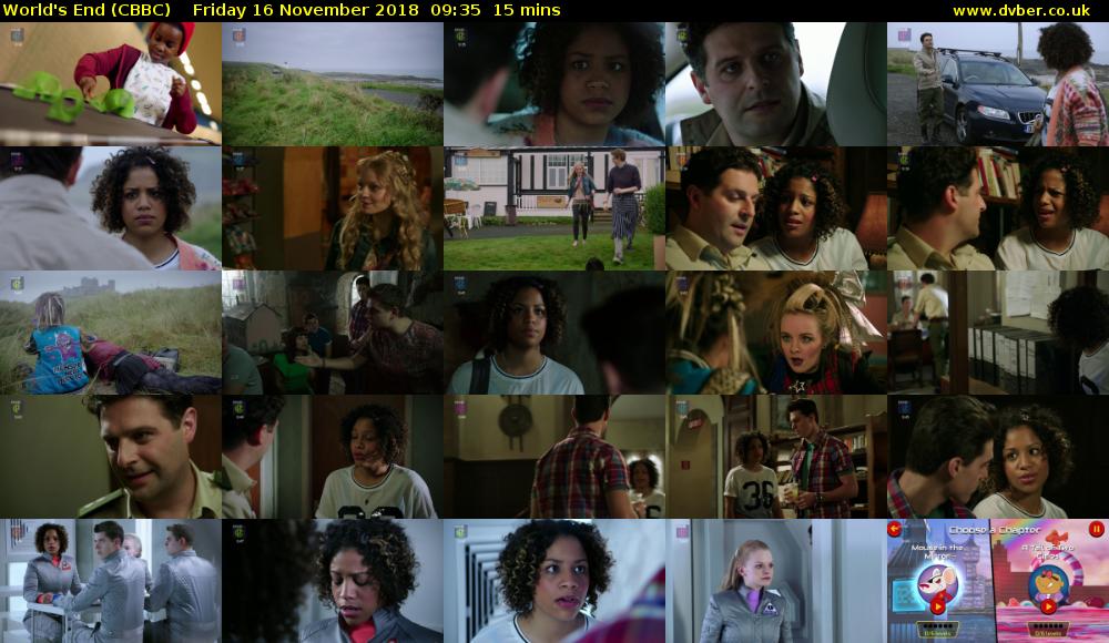 World's End (CBBC) Friday 16 November 2018 09:35 - 09:50
