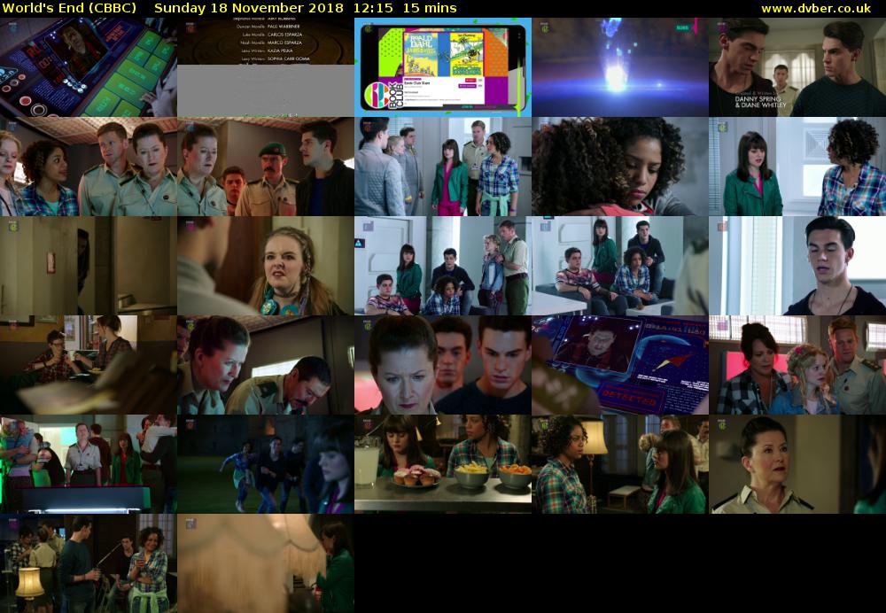 World's End (CBBC) Sunday 18 November 2018 12:15 - 12:30