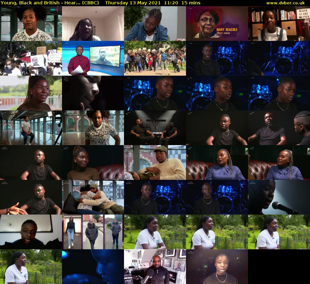 Young, Black and British - Hear... (CBBC) Thursday 13 May 2021 11:20 - 11:35