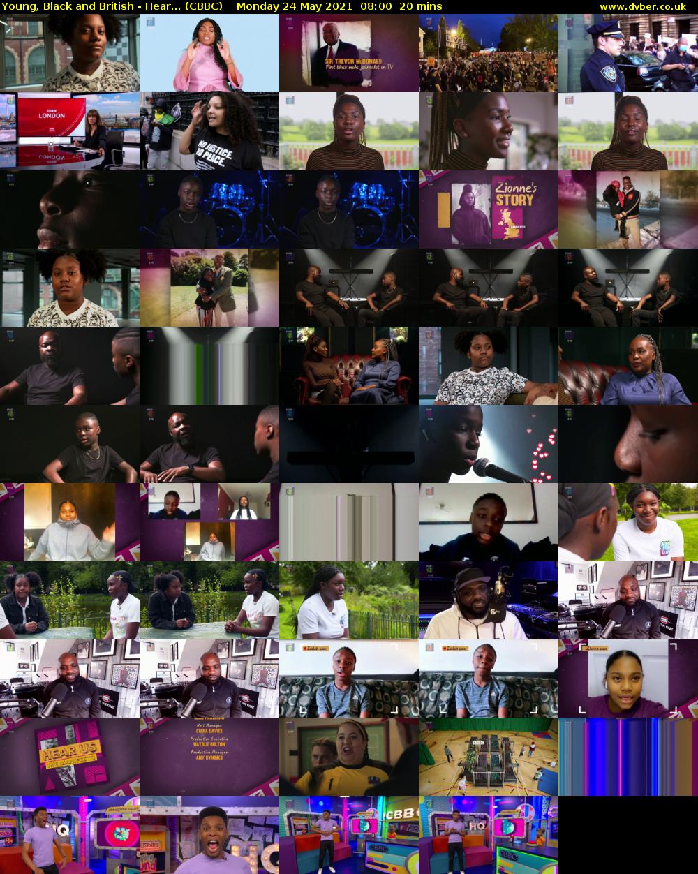 Young, Black and British - Hear... (CBBC) Monday 24 May 2021 08:00 - 08:20