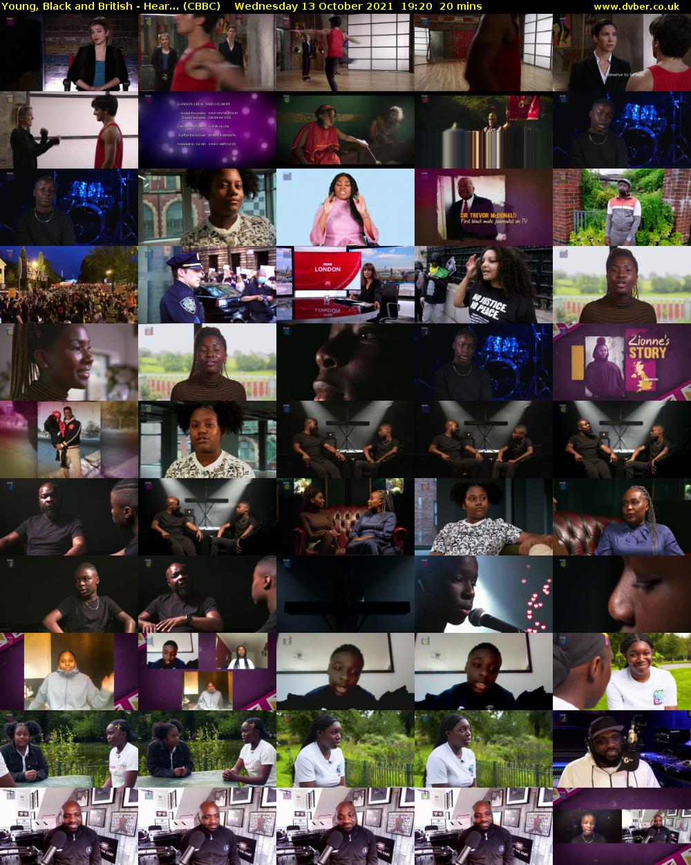 Young, Black and British - Hear... (CBBC) Wednesday 13 October 2021 19:20 - 19:40