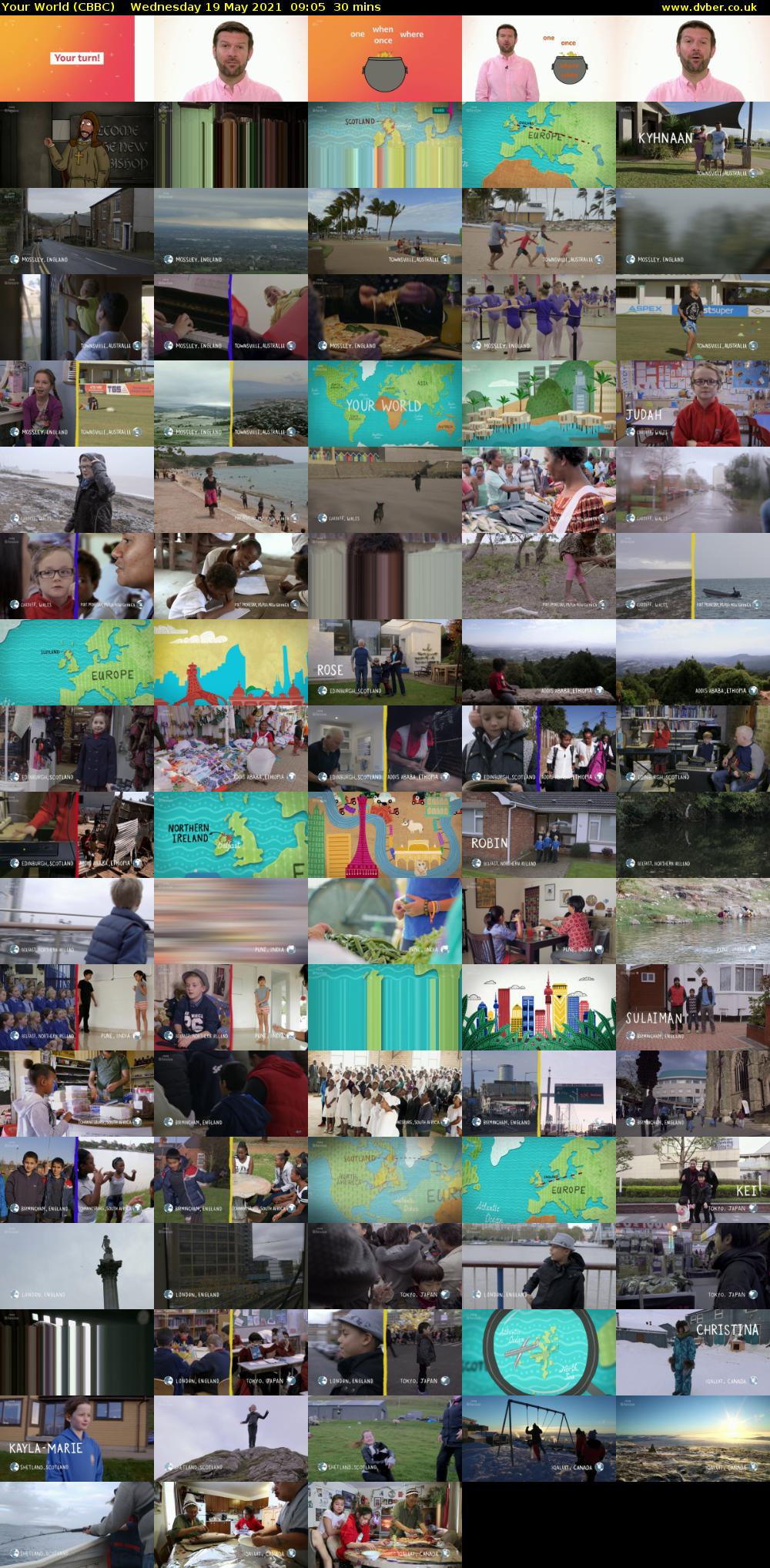 Your World (CBBC) Wednesday 19 May 2021 09:05 - 09:35