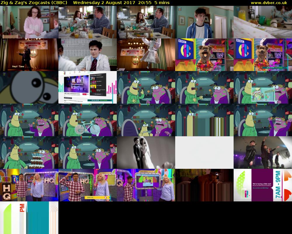 Zig & Zag's Zogcasts (CBBC) Wednesday 2 August 2017 20:55 - 21:00
