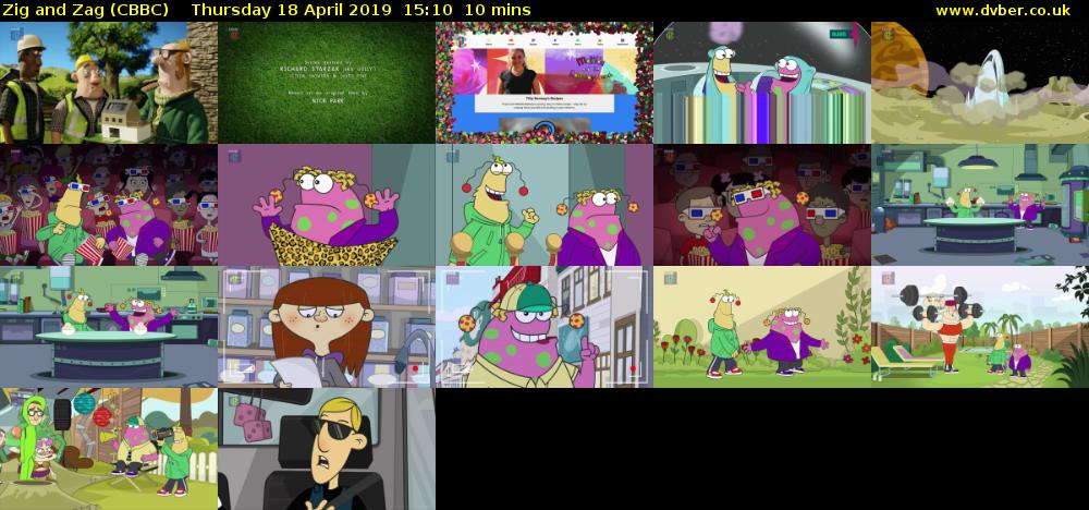 Zig and Zag (CBBC) Thursday 18 April 2019 15:10 - 15:20