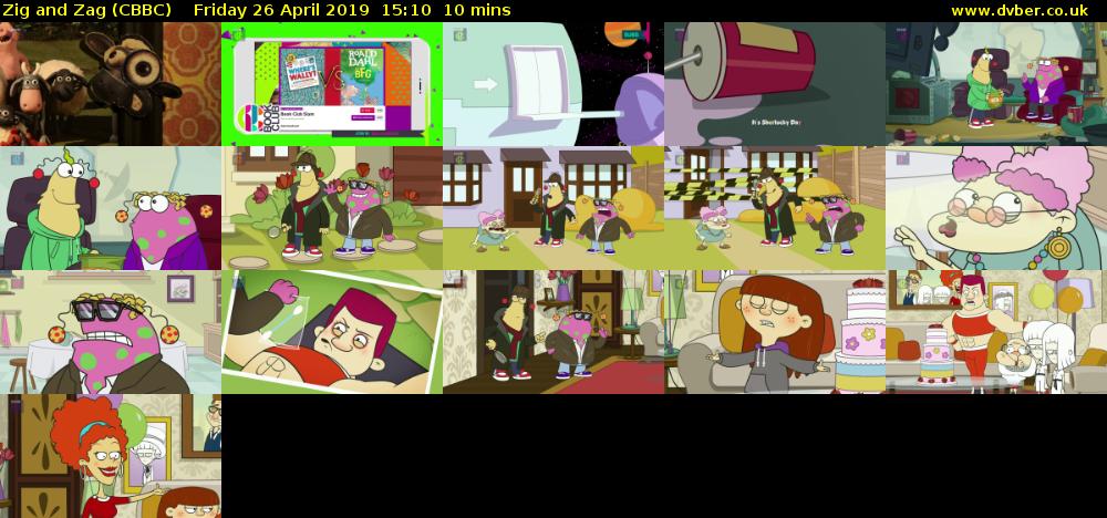 Zig and Zag (CBBC) Friday 26 April 2019 15:10 - 15:20
