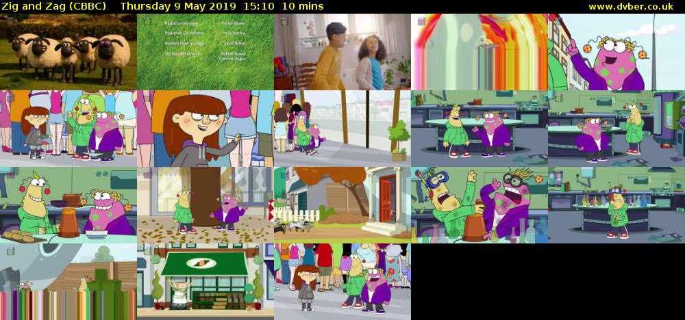 Zig and Zag (CBBC) Thursday 9 May 2019 15:10 - 15:20