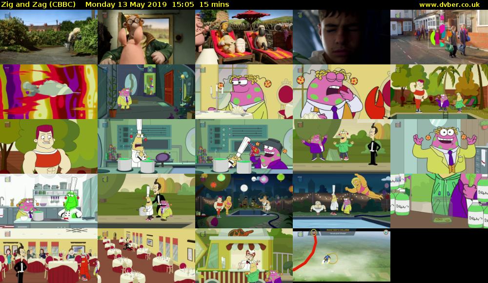 Zig and Zag (CBBC) Monday 13 May 2019 15:05 - 15:20