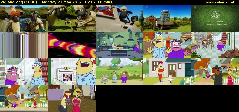 Zig and Zag (CBBC) Monday 27 May 2019 15:15 - 15:25