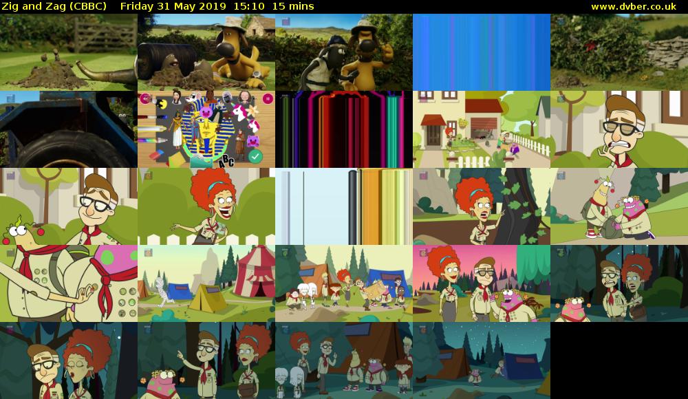 Zig and Zag (CBBC) Friday 31 May 2019 15:10 - 15:25