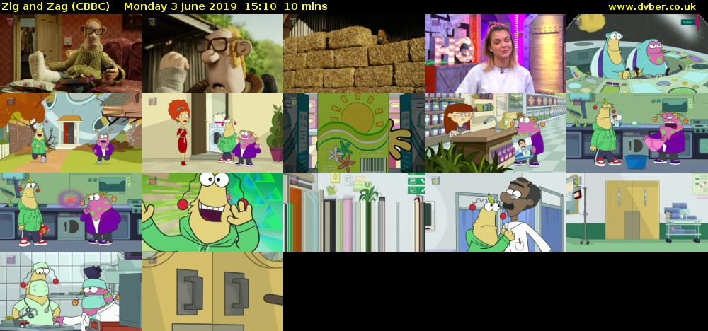 Zig and Zag (CBBC) Monday 3 June 2019 15:10 - 15:20
