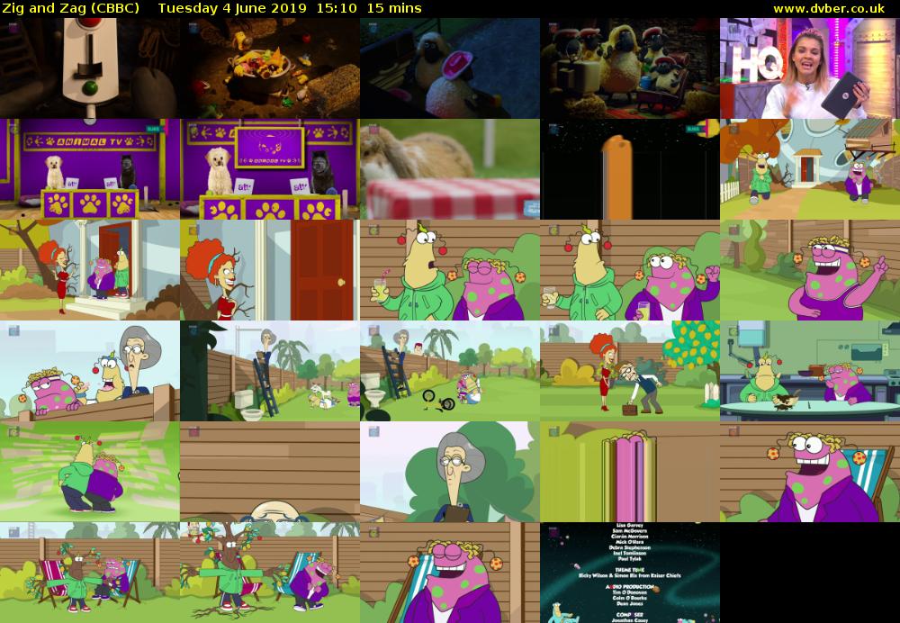 Zig and Zag (CBBC) Tuesday 4 June 2019 15:10 - 15:25