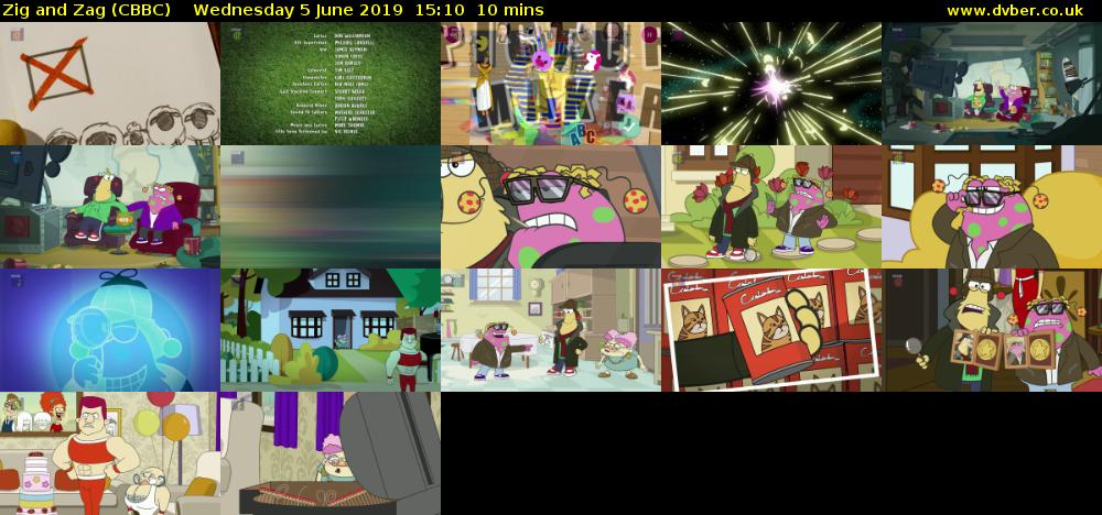 Zig and Zag (CBBC) Wednesday 5 June 2019 15:10 - 15:20