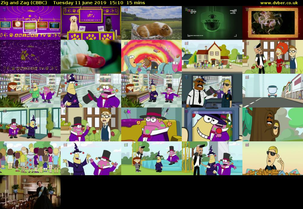 Zig and Zag (CBBC) Tuesday 11 June 2019 15:10 - 15:25
