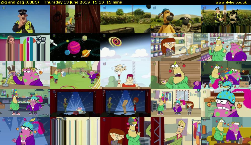 Zig and Zag (CBBC) Thursday 13 June 2019 15:10 - 15:25