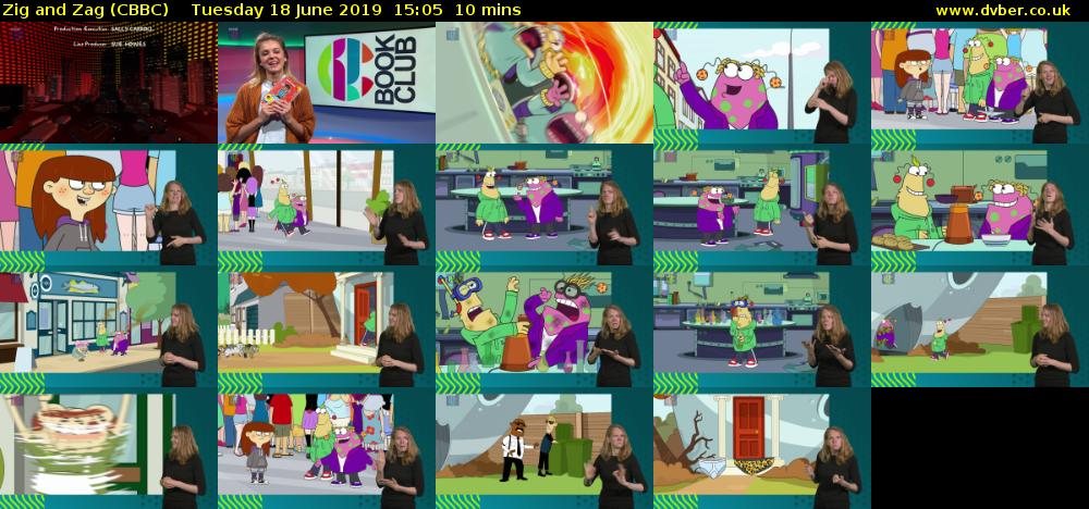 Zig and Zag (CBBC) Tuesday 18 June 2019 15:05 - 15:15