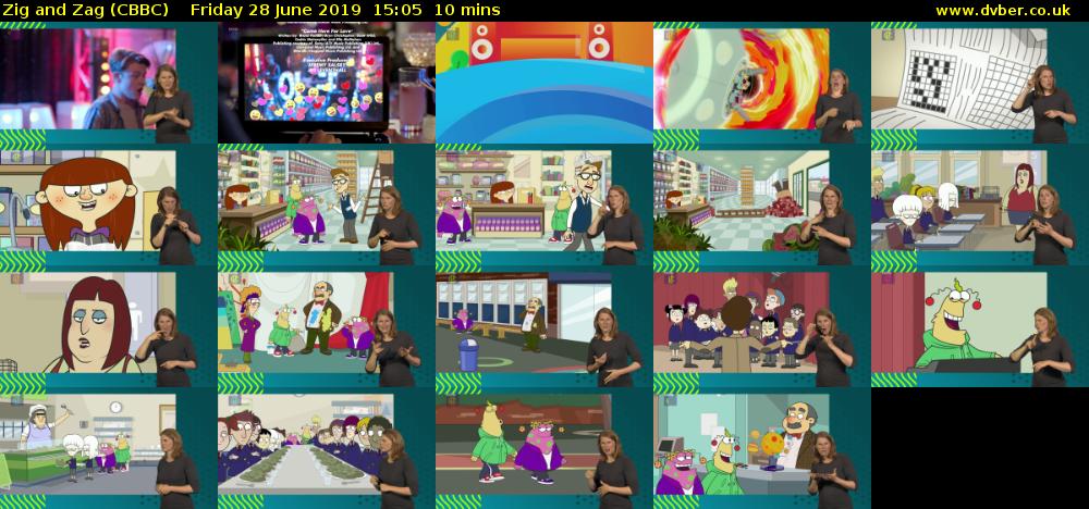 Zig and Zag (CBBC) Friday 28 June 2019 15:05 - 15:15