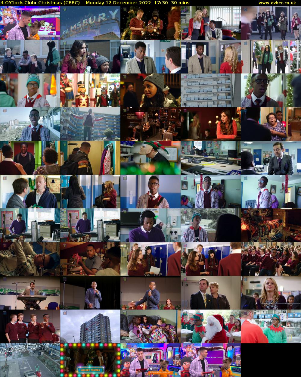 4 O'Clock Club: Christmas (CBBC) Monday 12 December 2022 17:30 - 18:00