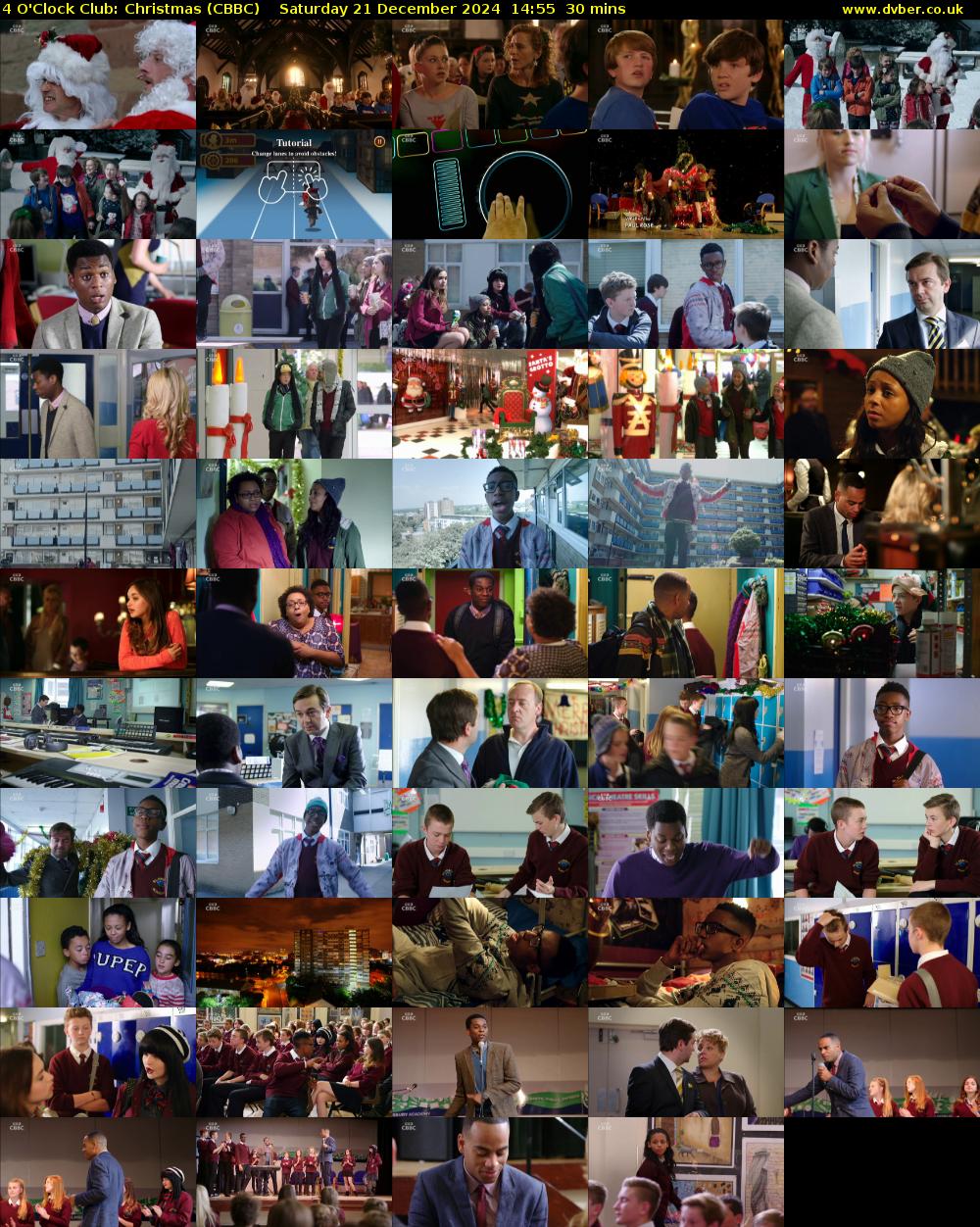 4 O'Clock Club: Christmas (CBBC) Saturday 21 December 2024 14:55 - 15:25