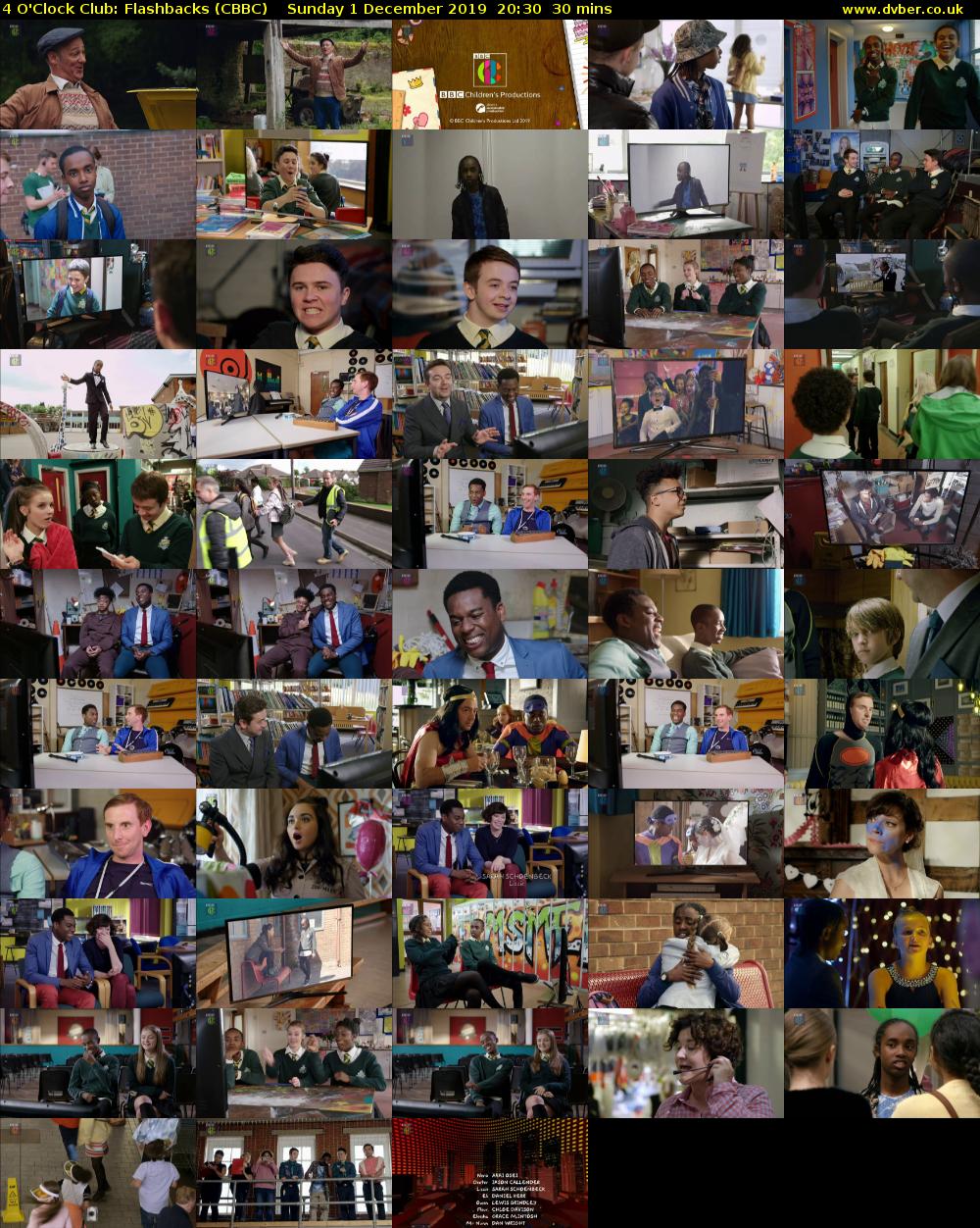 4 O'Clock Club: Flashbacks (CBBC) Sunday 1 December 2019 20:30 - 21:00