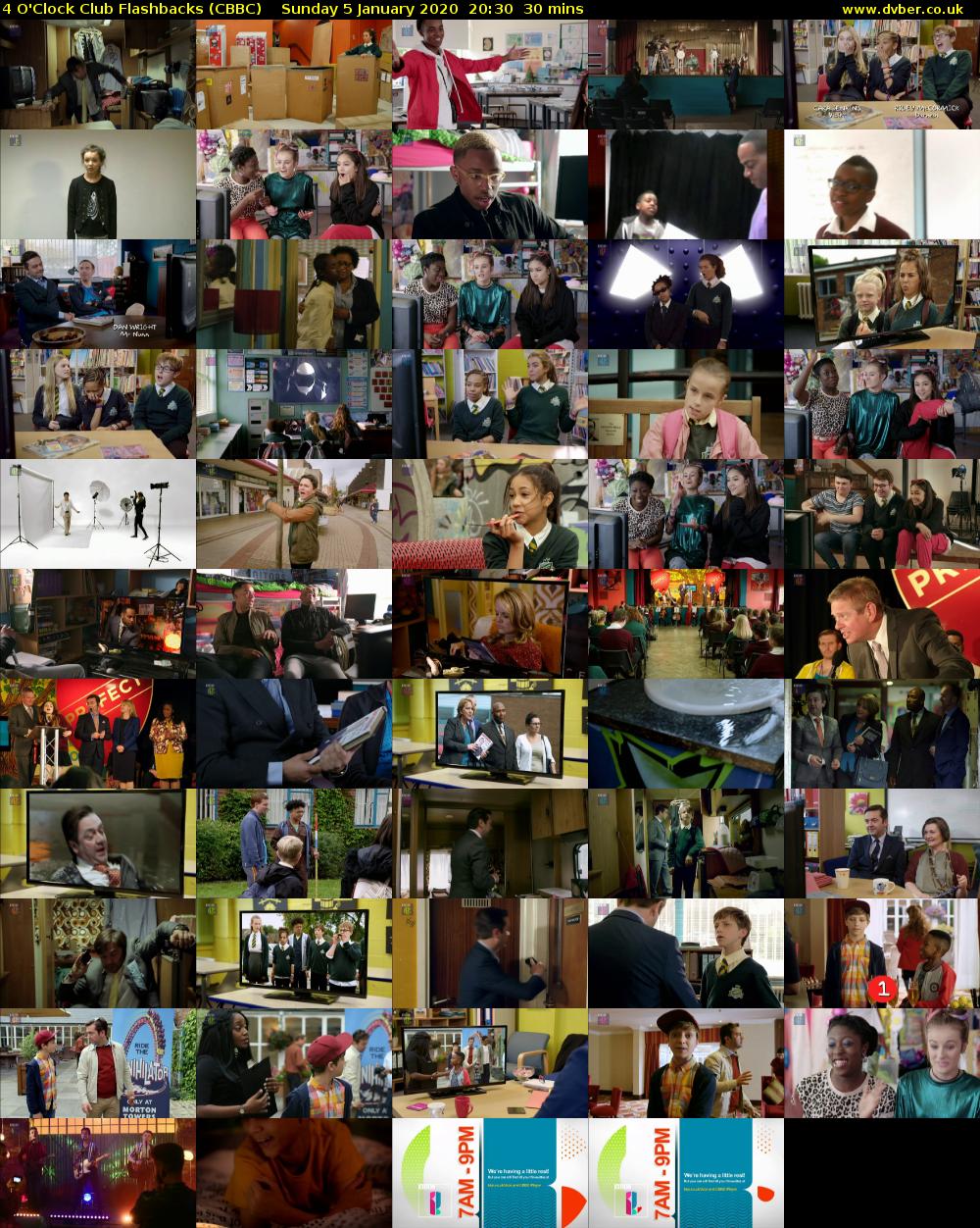 4 O'Clock Club Flashbacks (CBBC) Sunday 5 January 2020 20:30 - 21:00