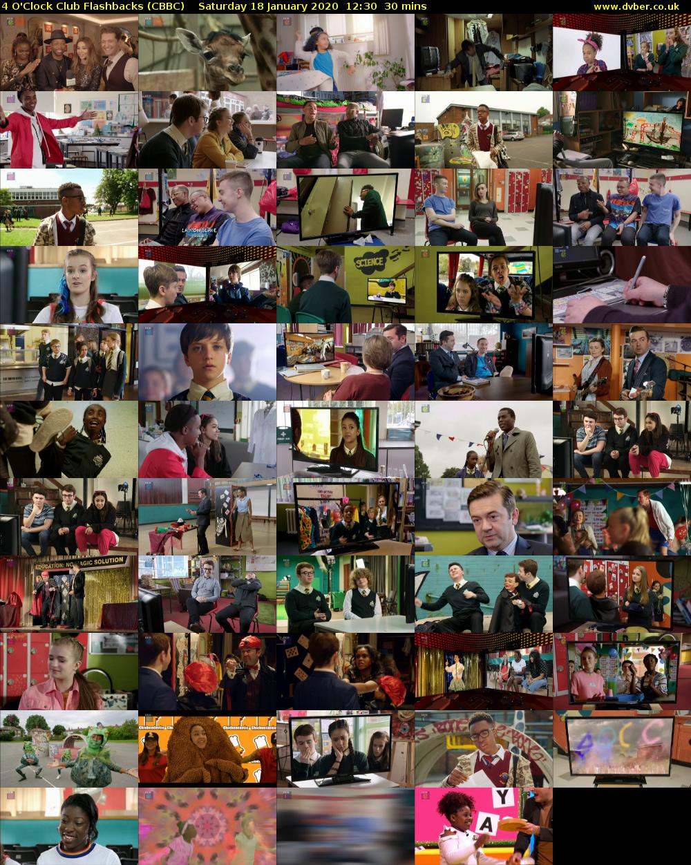 4 O'Clock Club Flashbacks (CBBC) Saturday 18 January 2020 12:30 - 13:00